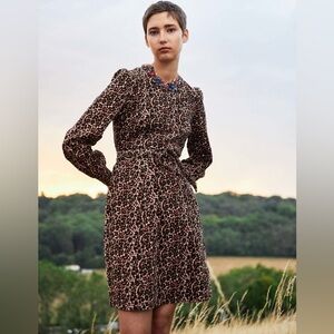 Boden Smocked Cuff Corduroy Dress